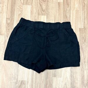 LOFT Pull On Linen Blend Shorts